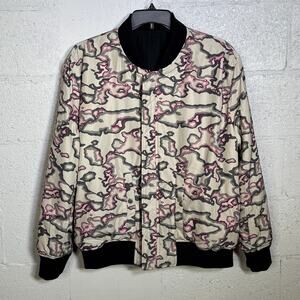 Mode of One Men's Reversible Bomber Jacket, Deep Black XL $159